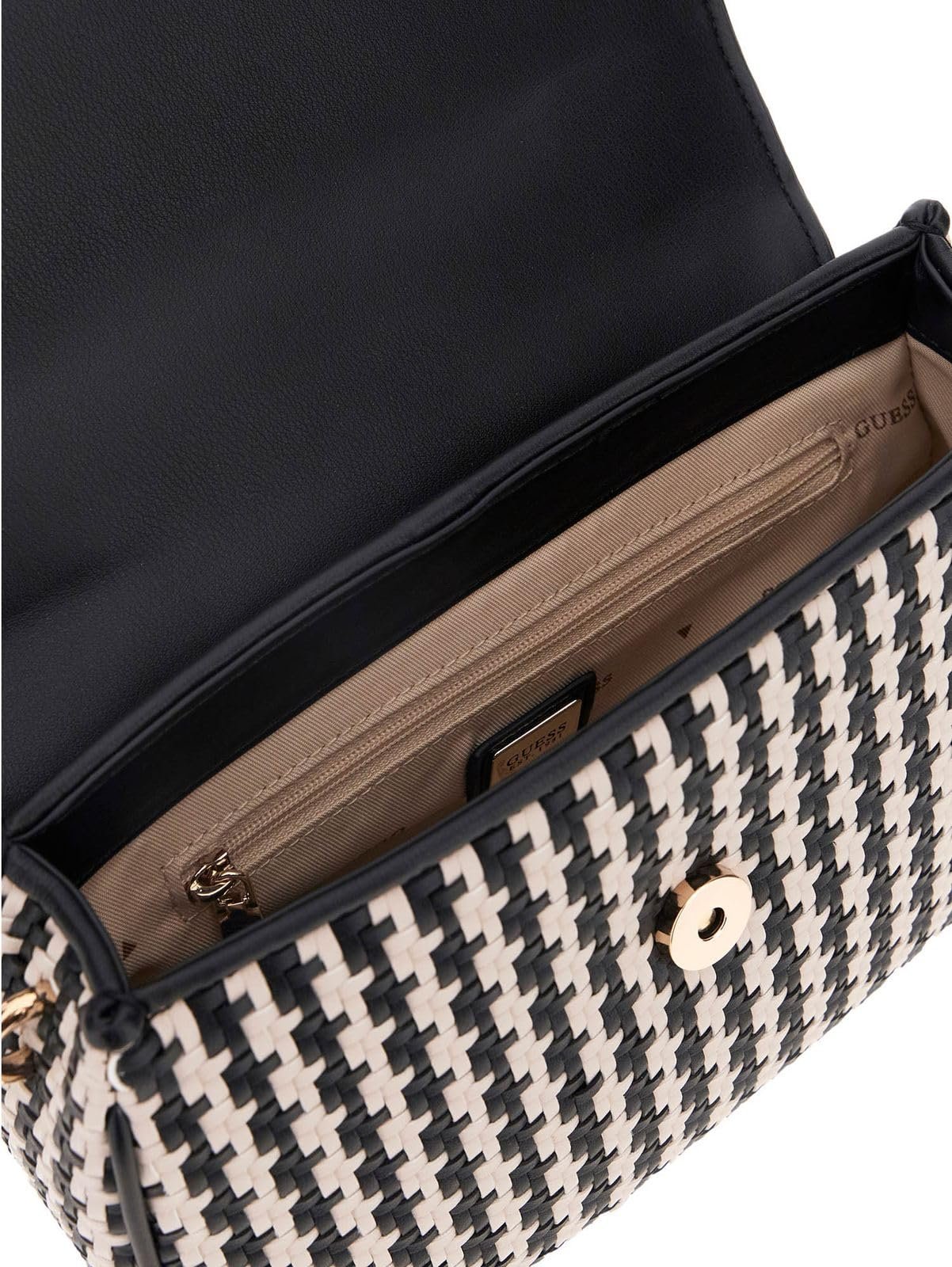Сумка з ручкою зверху GUESS Mirema Flap Чорний Multi, фото №3