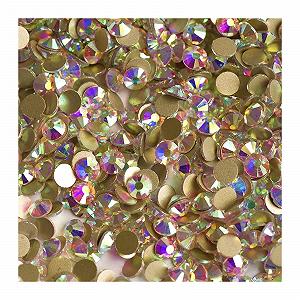 Стразы AB-кристаллы, плоская задняя часть (SS16, 1440 шт.), AB SS40, 144 шт. - Фото 1