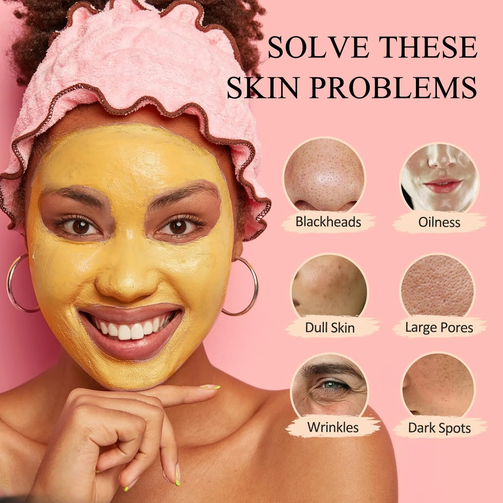 Набір глиняних масок для обличчя Shvyoga Вітамін C, Куркума, Грязь Мертвого моря, фото №4 Набір глиняних масок для обличчя Shvyoga Вітамін C, Куркума, Грязь Мертвого моря, фото №4