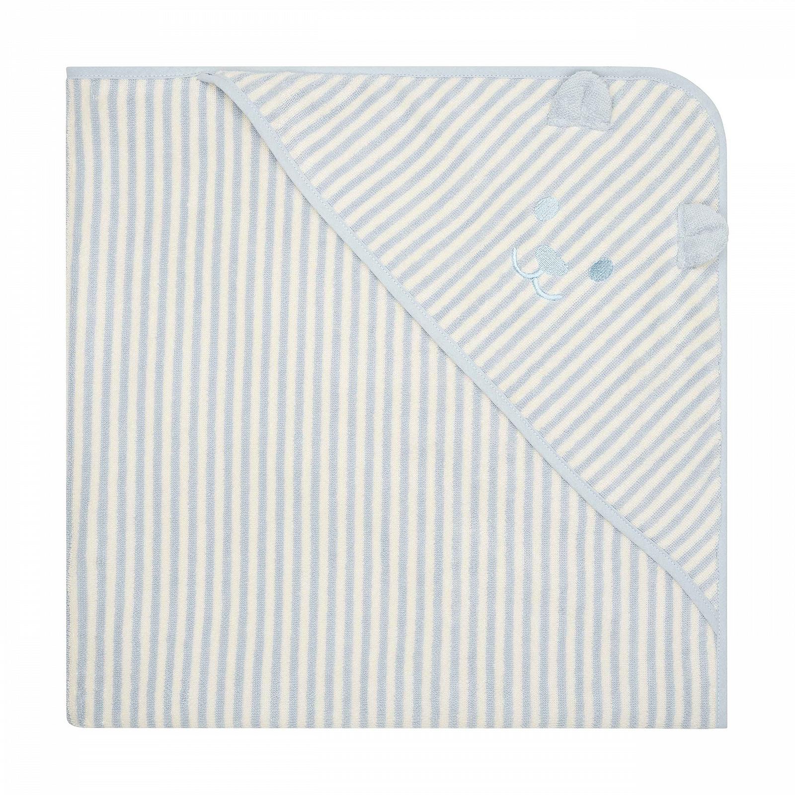 Полотенце банное Steiff Baby Unisex с капюшоном 100 x 100 см, небесно-голубой, размер One Size, фото №4