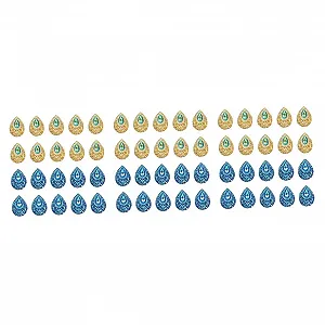 Стрази Краплеподібні NUOBESTY 300 штук, Кришталеві Стрази, Скляні, Плоска Основа - Фото 1