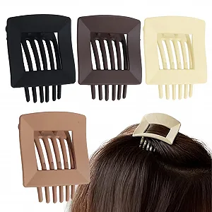 Купить Заколки для волос Плоские 4 шт. Матовые - Фото 1 Заколки для волос Плоские 4 шт. Матовые - Фото 1