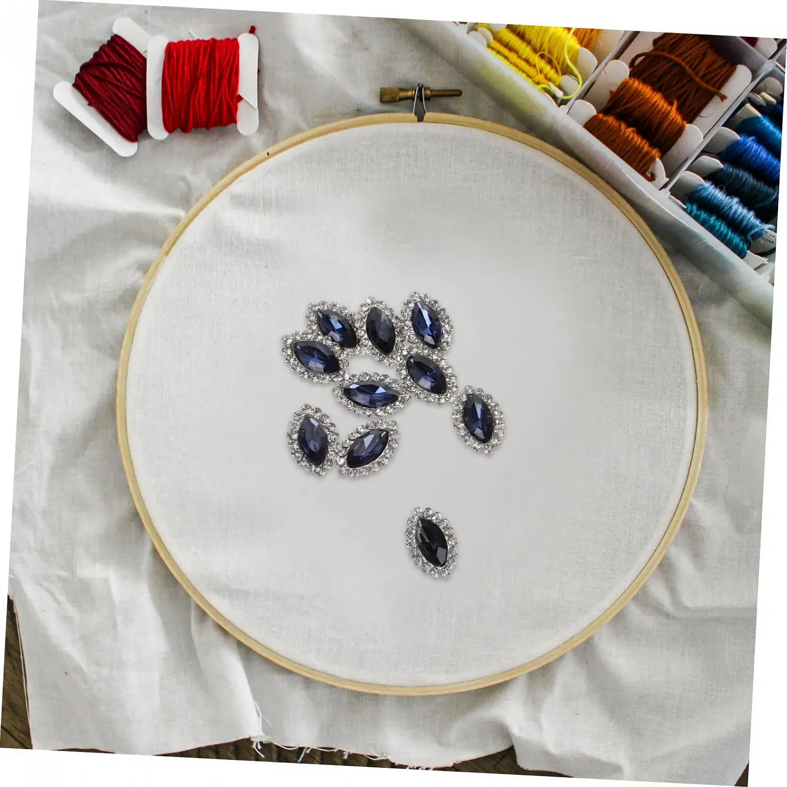 Підвіски для нігтів SAFIGLE, 10 шт, кристали, фото №7