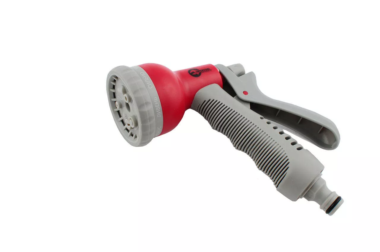 Пистолет поливочный Intertool - 8 функций (GE-0001), фото №1