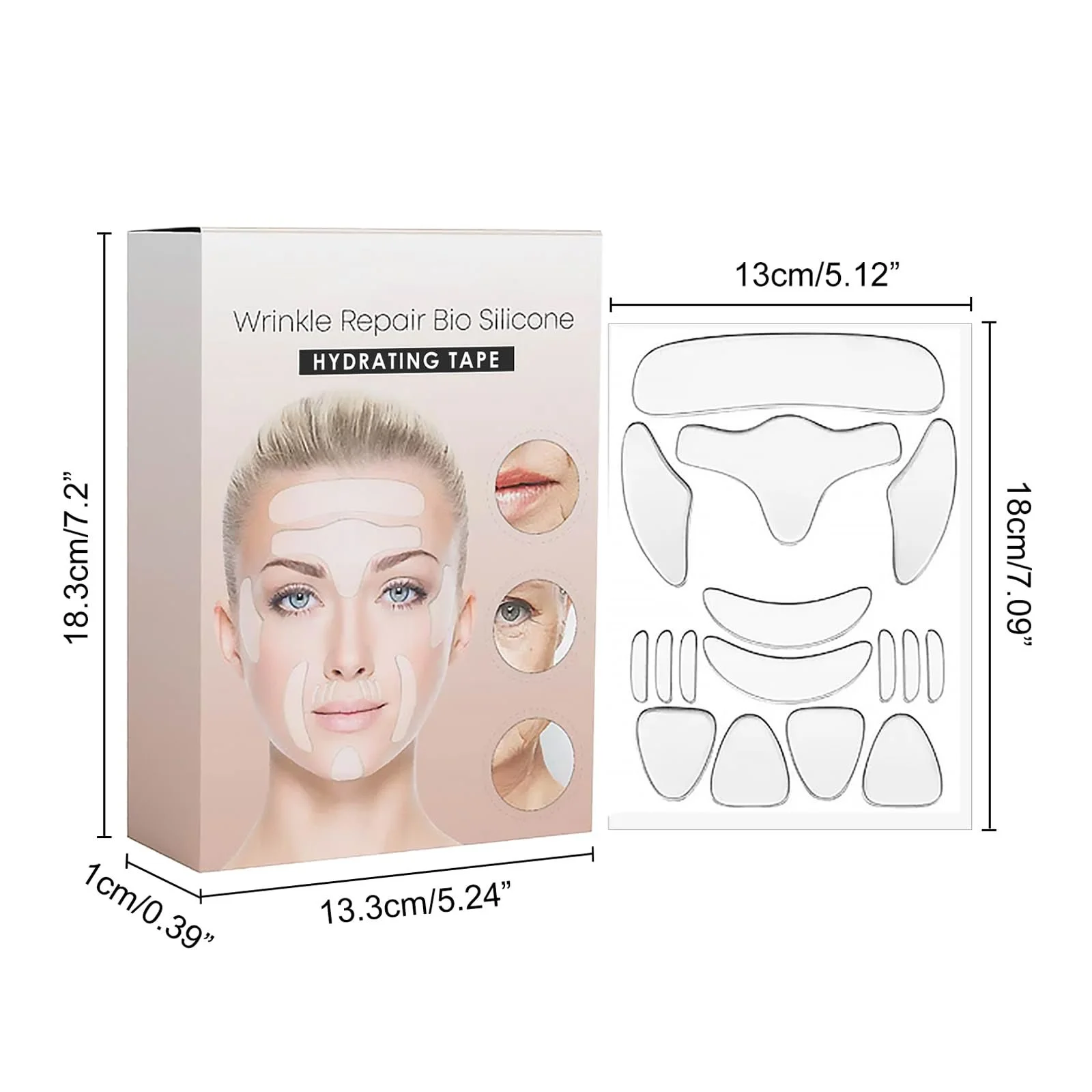 Пластыри Силиконовые против морщин 2 упаковки - Невидимые, многоразовые лифтинг-пластыри, фото №7
