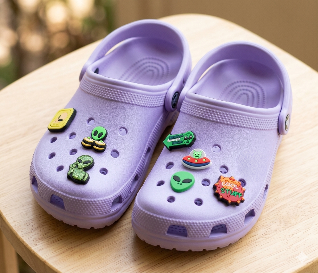 Набір джибітсів для Crocs "Космічний екіпаж" - 7 штук, аксесуари для взуття, фото №1