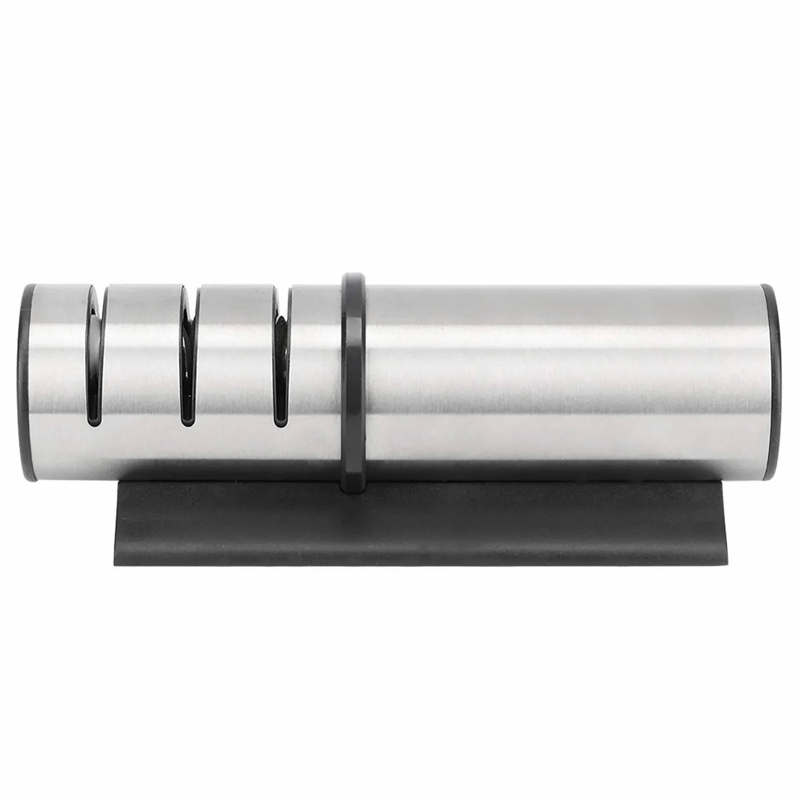 Точилка для ножів ручна 3-ступінчаста з нержавіючої сталі з протиковзкою основою, фото №1