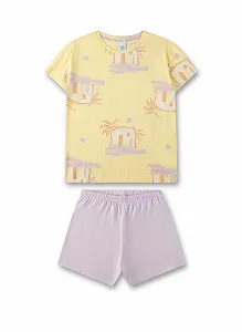 Купити Піжама Sanetta для дівчаток, коротка, жовта - Фото 1 Піжама Sanetta для дівчаток, коротка, жовта - Фото 1