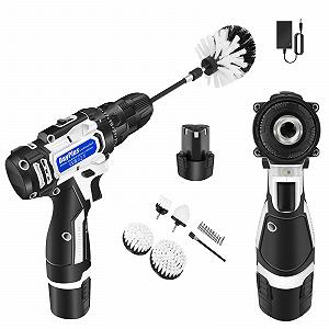 Шурупокрут Mini Cordless Electric Drill with Brushes and Drilling Accessories 45 N.M 18+1 White - Фото 1