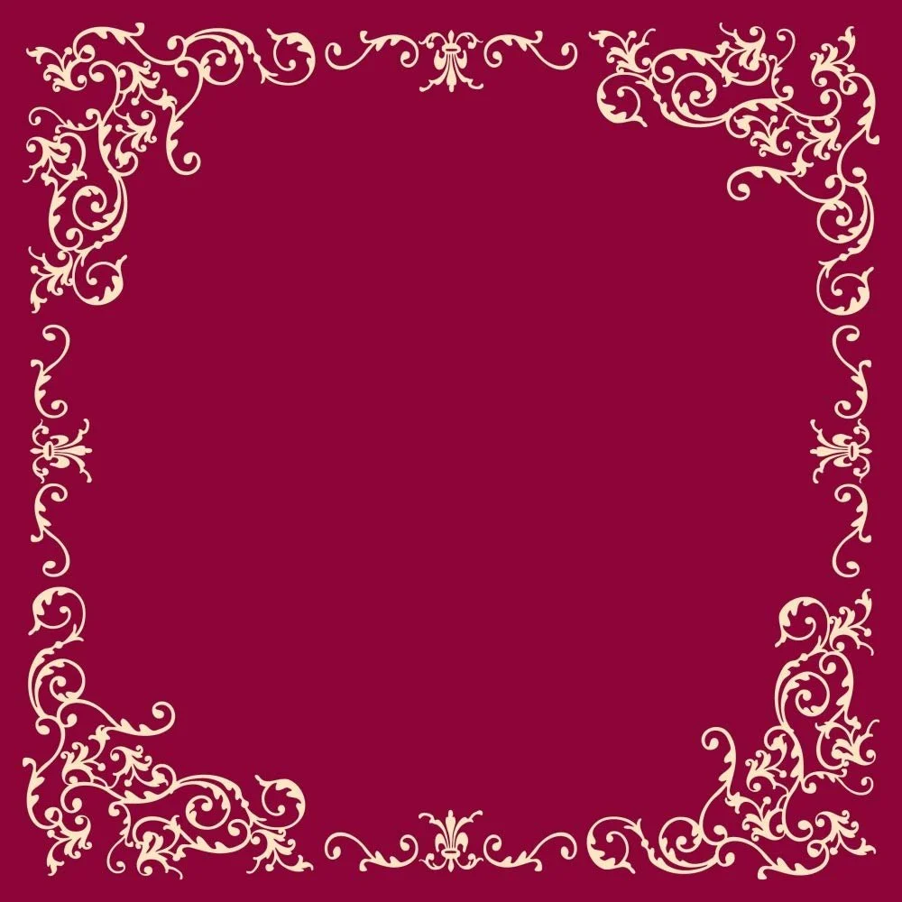Скатертини одноразові Mank Pomp Airlaid 80 x 80 см 20 шт. бордово-кремові, фото №1