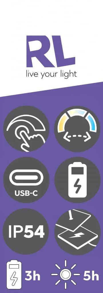 Настільна лампа Reality Leuchten Fungo R57716149 LED Outdoor Battery 2 Вт Dimmable, фісташковий зелений, фото №5