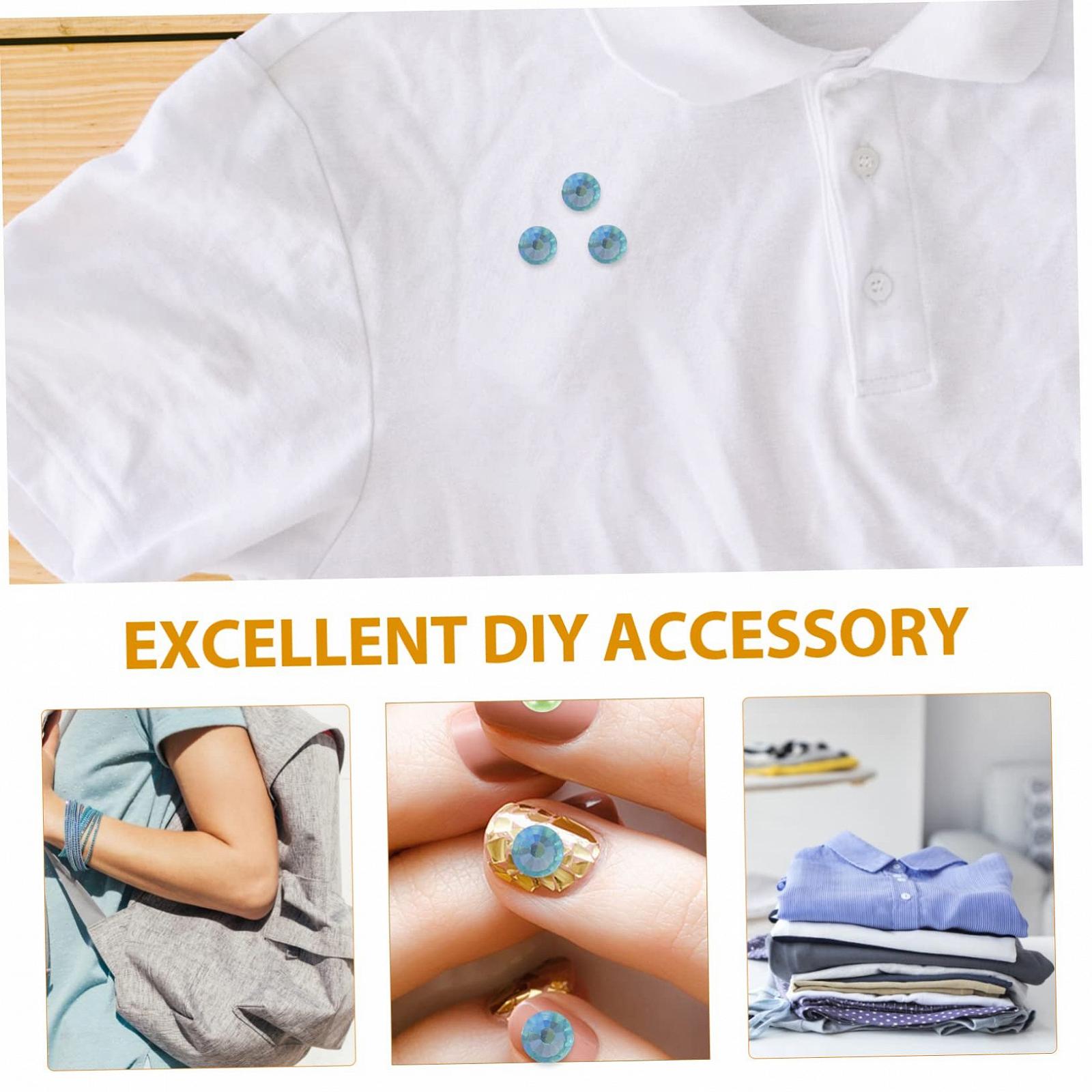 Стразы для ногтей Healeved Плоские, стеклянные, круглые, 1440 шт., фото №3