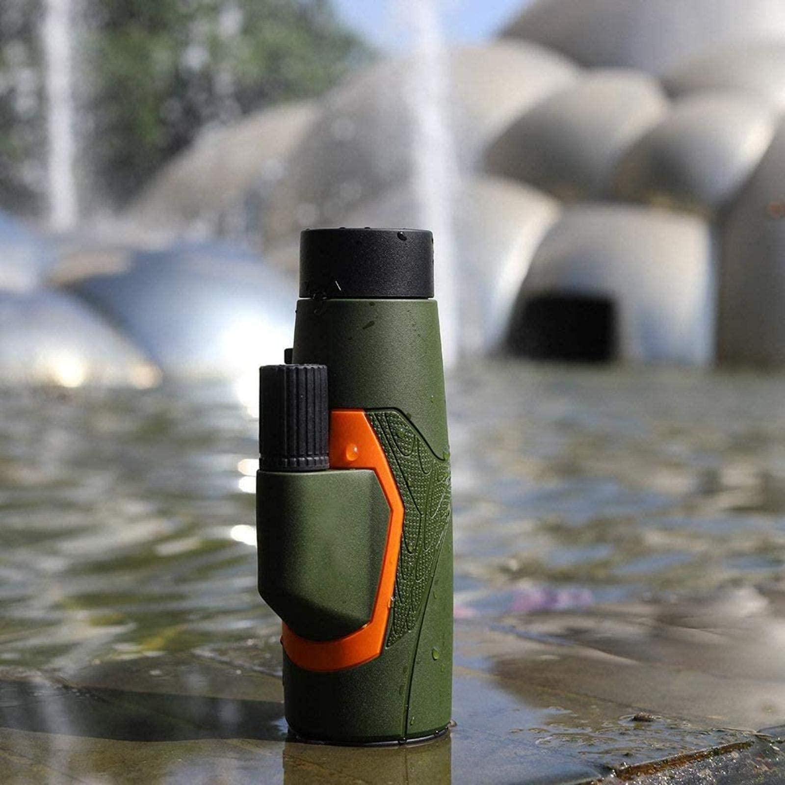 Монокуляр Teleskop HD водонепроникний 10x42 BAK4 чорний зелений, фото №1 Монокуляр Teleskop HD водонепроникний 10x42 BAK4 чорний зелений, фото №1