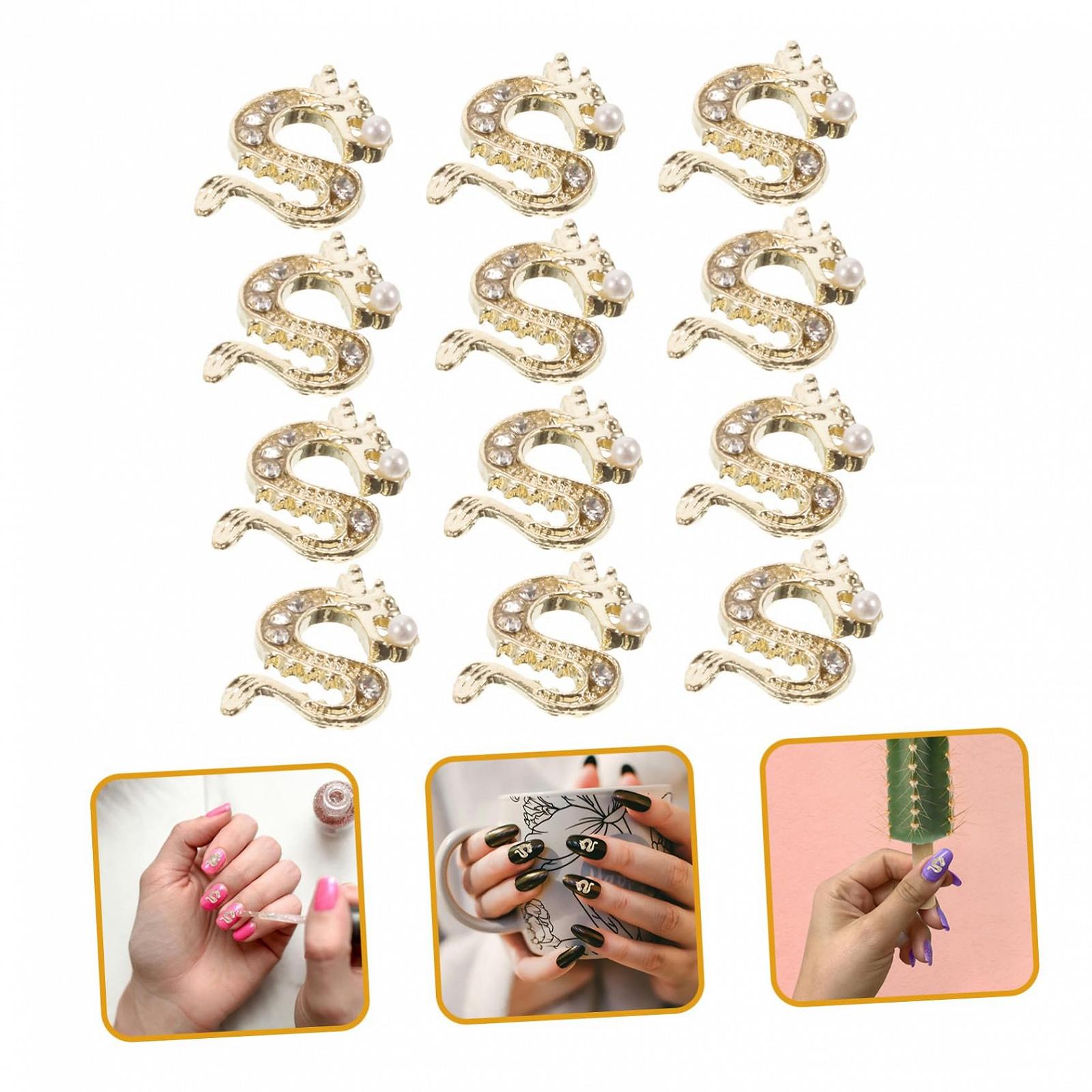 Набор украшений для ногтей (50 шт.) Камни для ногтей Камни для ногтей Ювелирные изделия для ногтей Аксессуары для маникюра Цинковый сплав, фото №9