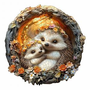 Дерев'яний пазл Hedgehog 290 деталей L-34 x 34 см - Фото 1