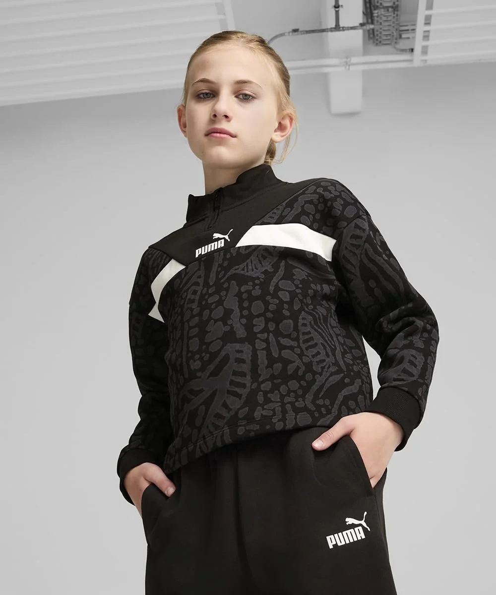 PUMA Power Hypernatural AOP Half-Zip FL G Світшот, фото №2