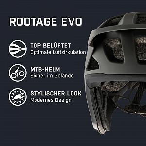Шлем Enduro ALPINA Rootage Evo, амортизирующий, прочный и удобный, с системой регулировки размера для взрослых synthetic.ua - Фото 1