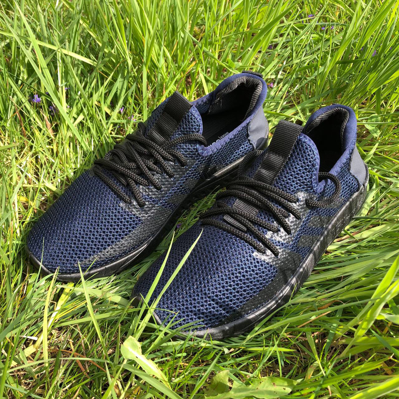 Текстильные кроссовки сеткой 44 размер Спортивные мужские летние Модель 92274 Цвет синий, фото №7