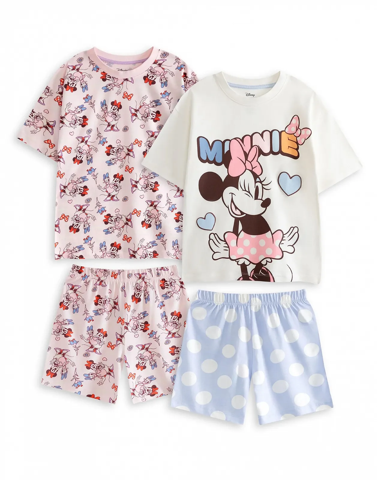 Комплект піжами з короткими рукавами Disney Minnie Mouse для дівчат, фото №1 Комплект піжами з короткими рукавами Disney Minnie Mouse для дівчат, фото №1