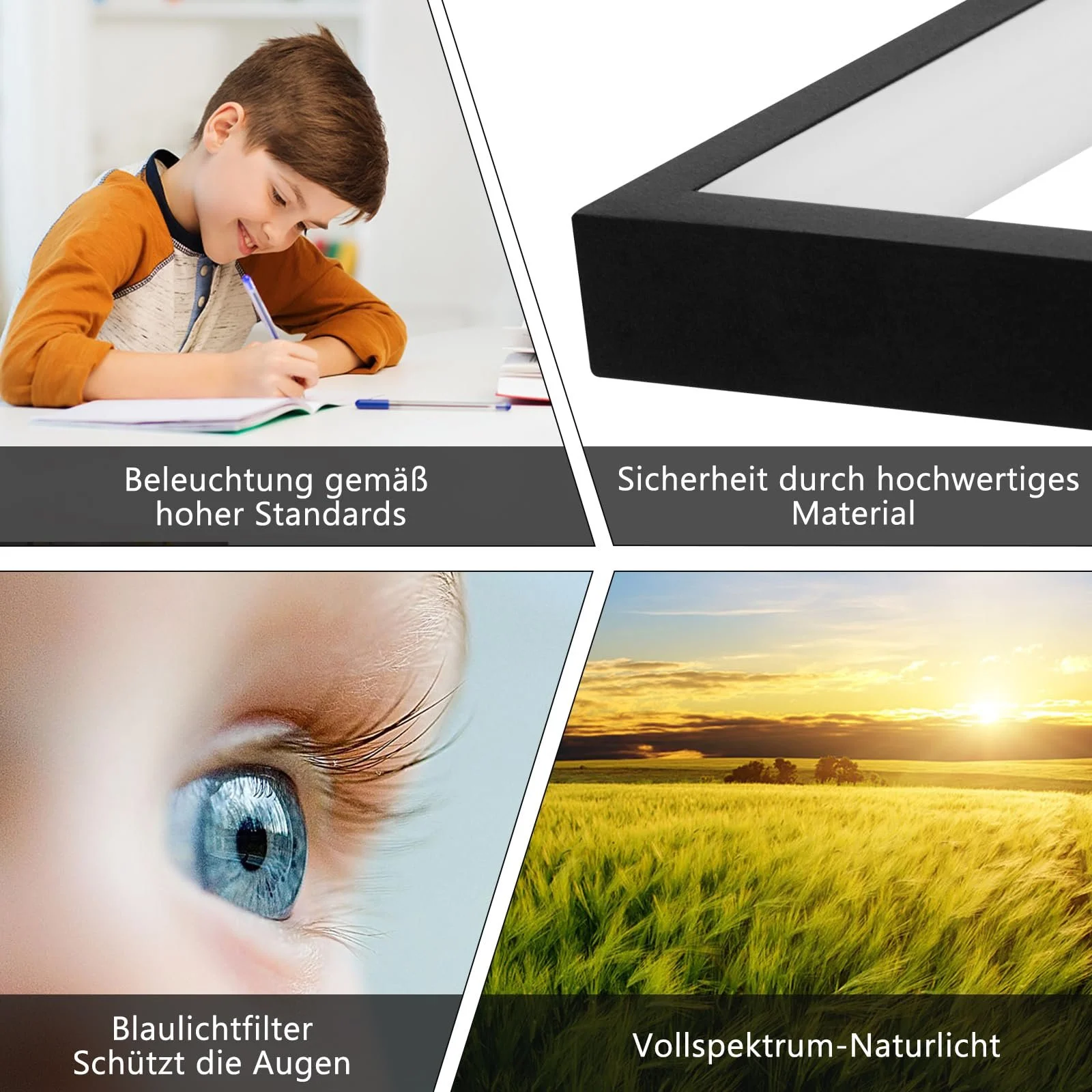 Светильник CBJKTX LED Черный 80 см 72 Вт с пультом, фото №4