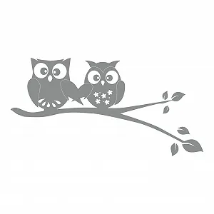 Наклейка на стіну Stick-Drauf 1 Pair of Owls 13 x 25 см - Фото 1