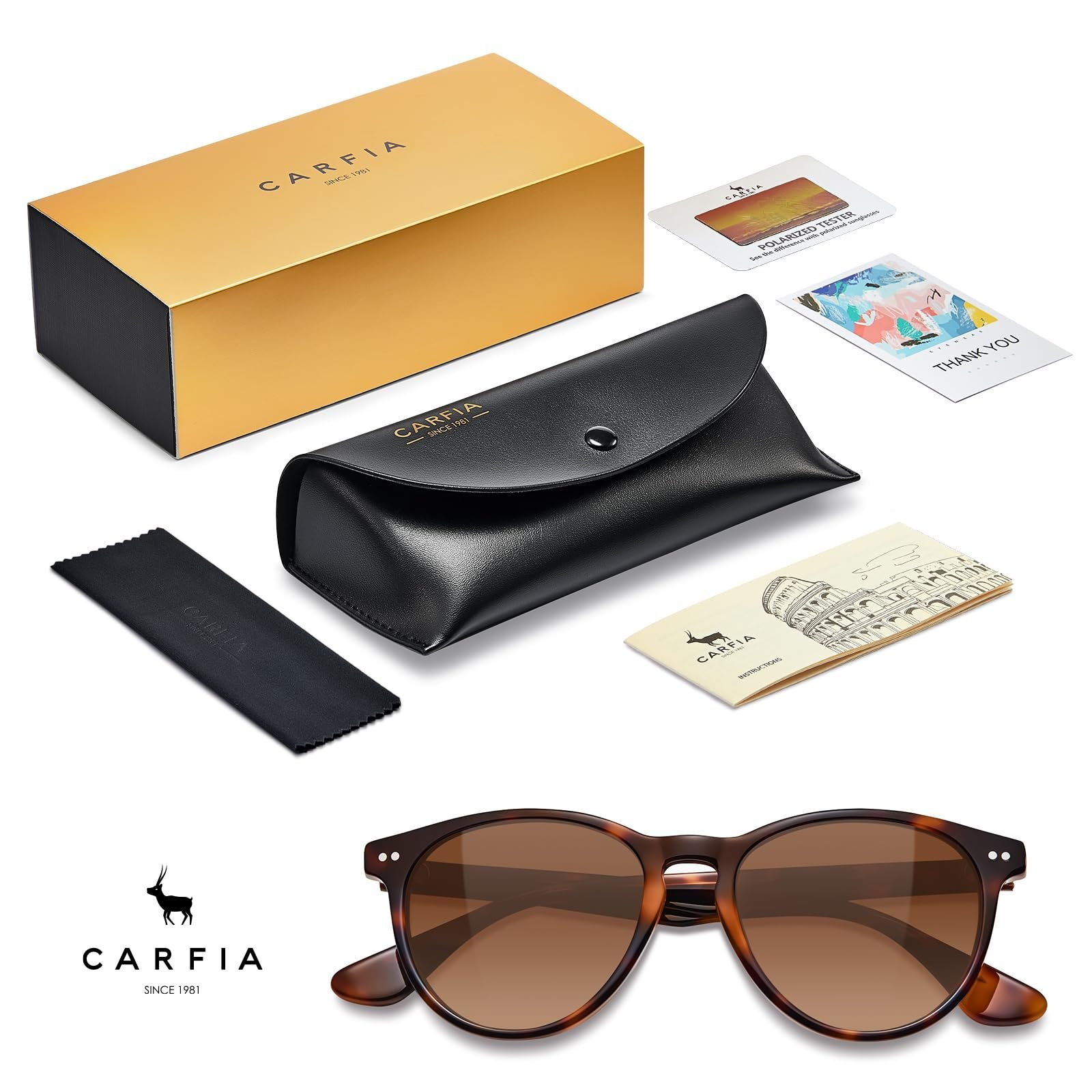 Сонцезахисні окуляри Retro CARFIA для жінок Поляризовані UV400 захист для маленького обличчя Ацетатні сонцезахисні окуляри CA5286, фото №5 Сонцезахисні окуляри Retro CARFIA для жінок Поляризовані UV400 захист для маленького обличчя Ацетатні сонцезахисні окуляри CA5286, фото №5