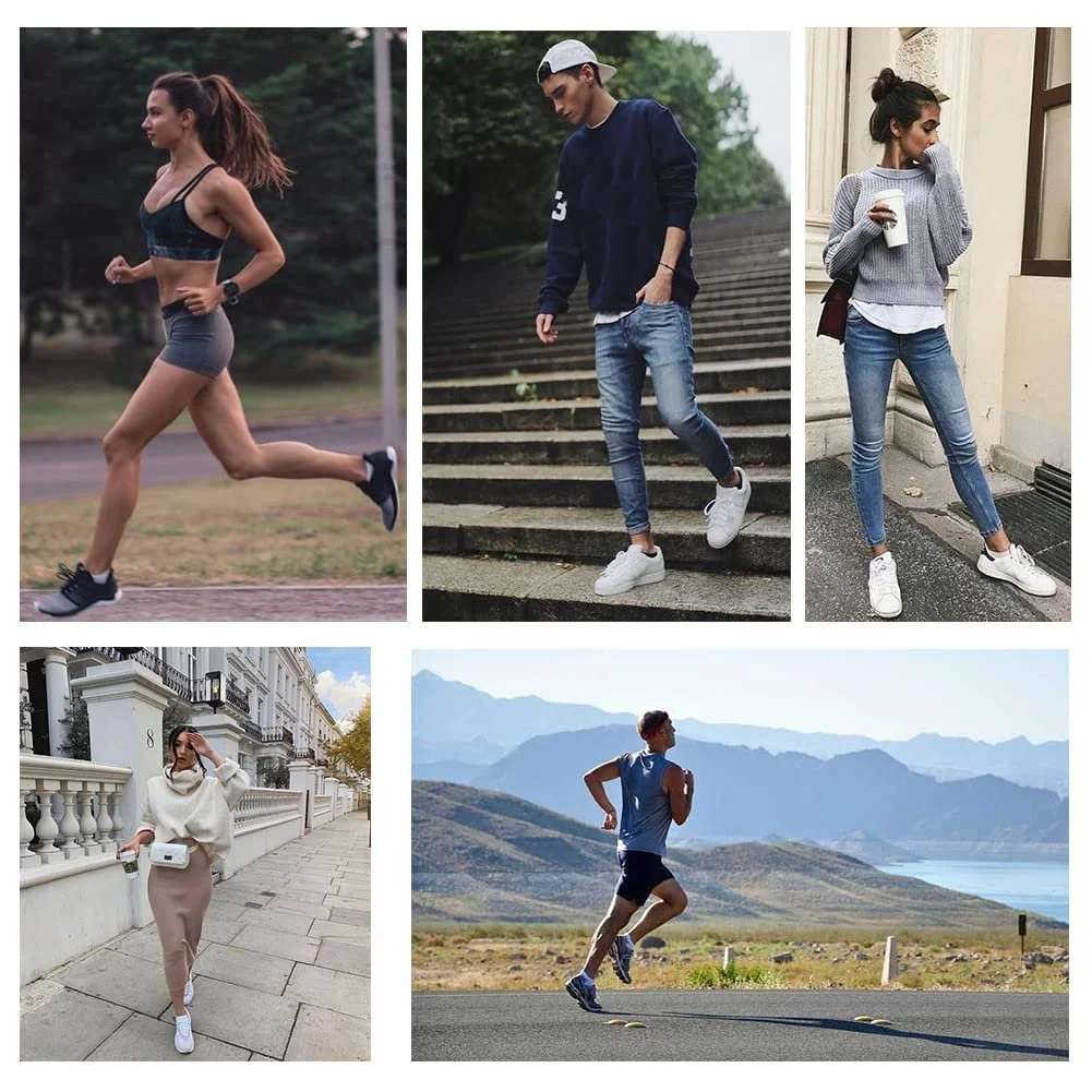 Шкарпетки спортивні FALARY Унісекс для дорослих, короткі бавовняні шкарпетки, дихаючі напівшкарпетки, 10 пар, фото №7