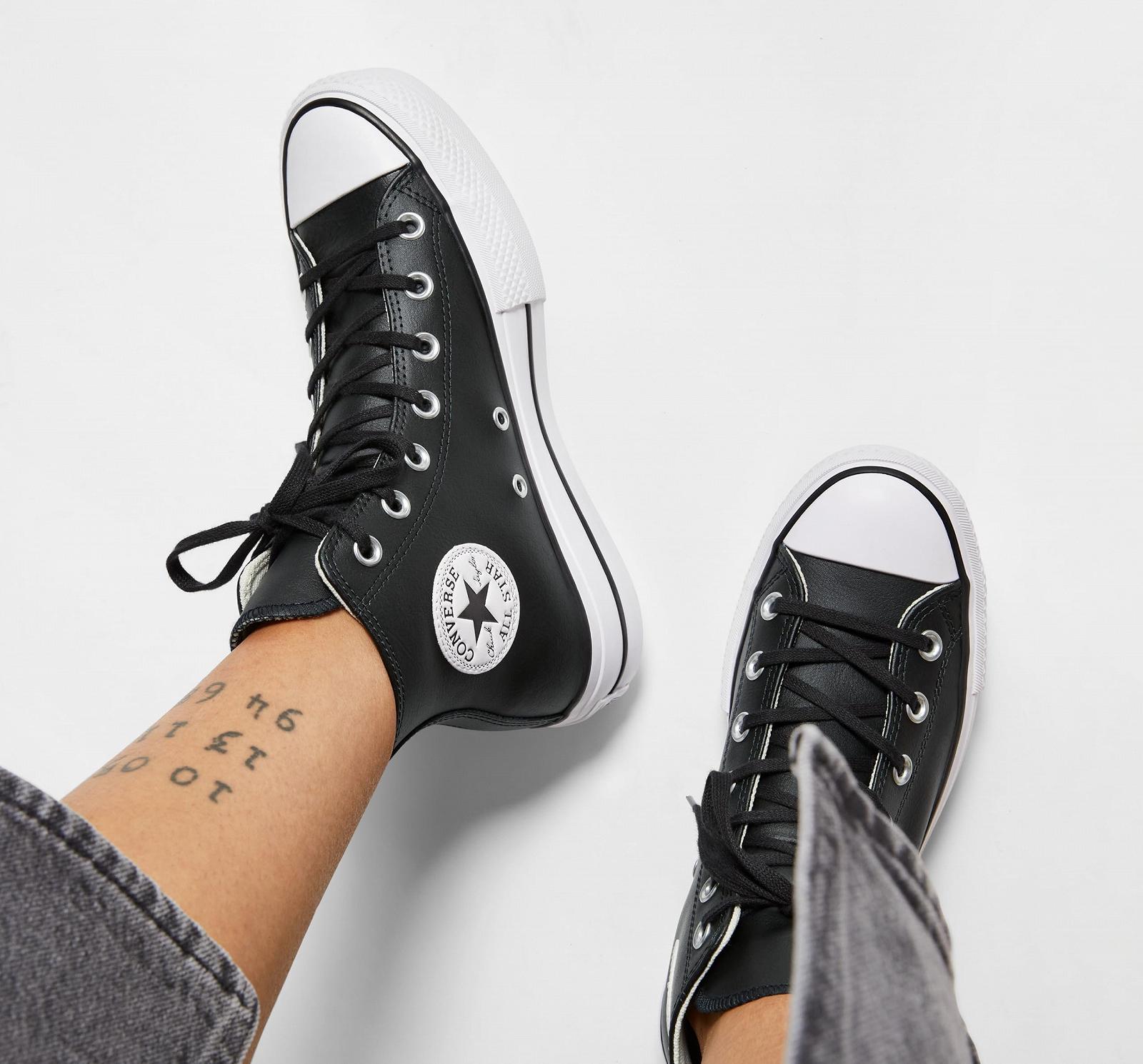 Кеды Converse CTAS Lift Hi Черный/Белый, фото №7
