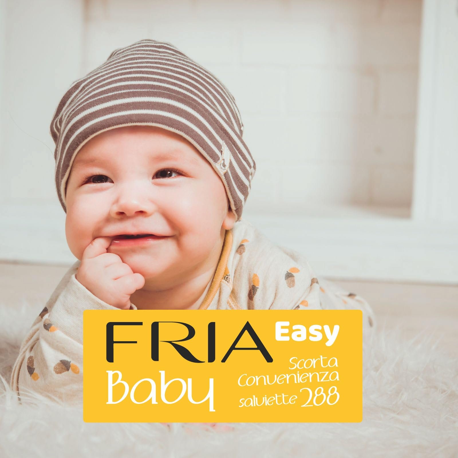 Серветки Fria Easy Baby для зміни підгузків з алое вера та екстрактом меду, зі зволожуючим ефектом для шкіри, 288 штук в упаковці, фото №4