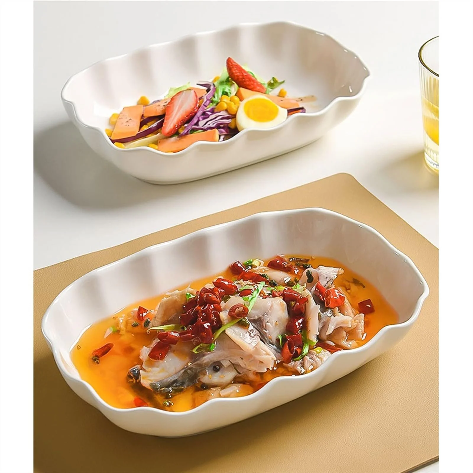 Форма для запекания керамическая прямоугольная глубокая 1000 мл 25,5х16,5х5,3 см, фото №5