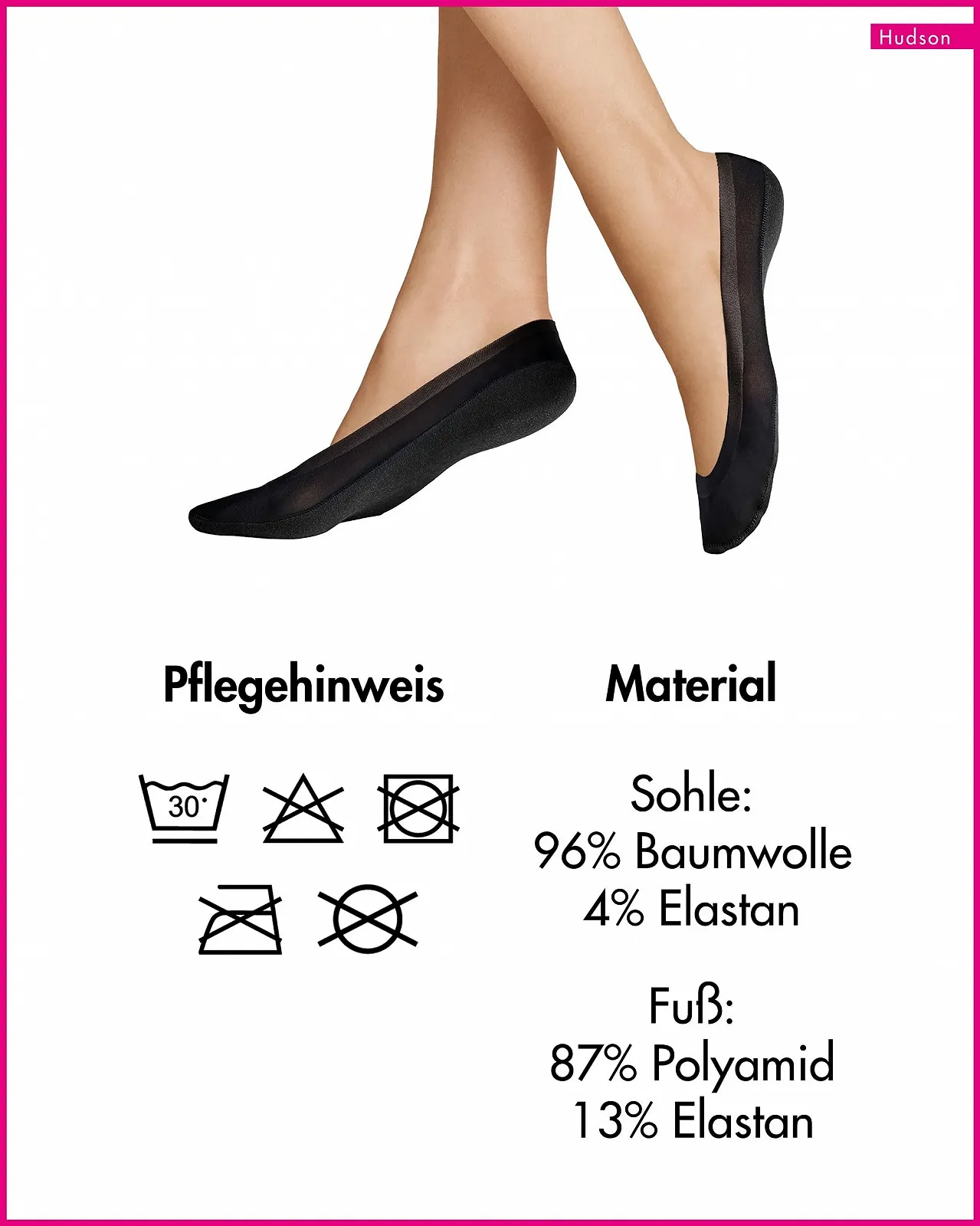 Шкарпетки Hudson Loafer Ankle Non-Slip 140 Denier, фото №3