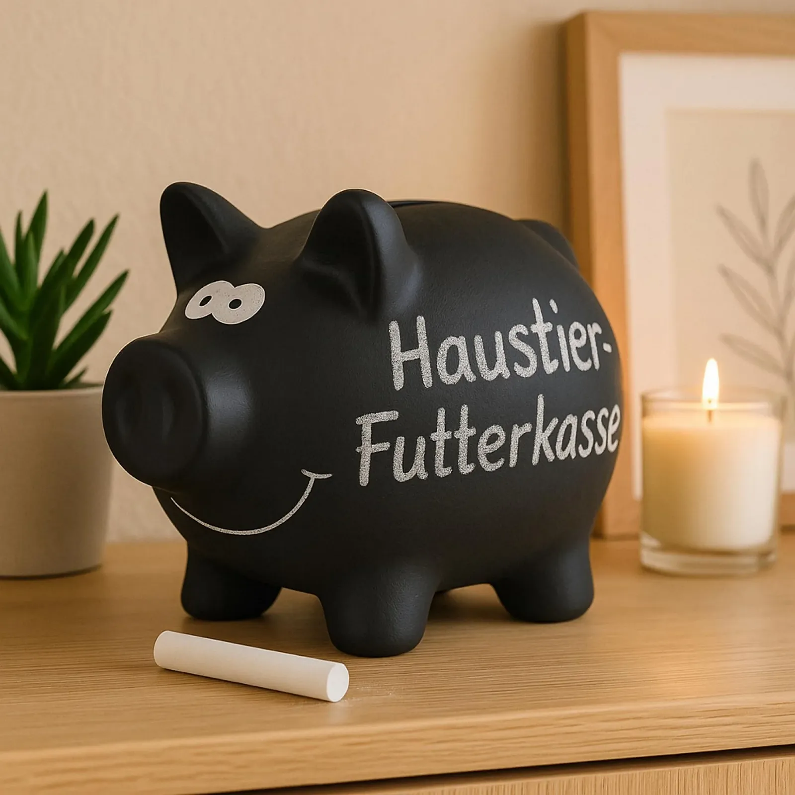 Скарбничка MIJOMA Свиня керамічна з грифельним покриттям та замком, фото №5