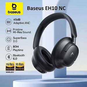 Навушники Baseus EH10 NC ANC LDAC Hi-Res 45dB BT6.0 Black - Фото 1