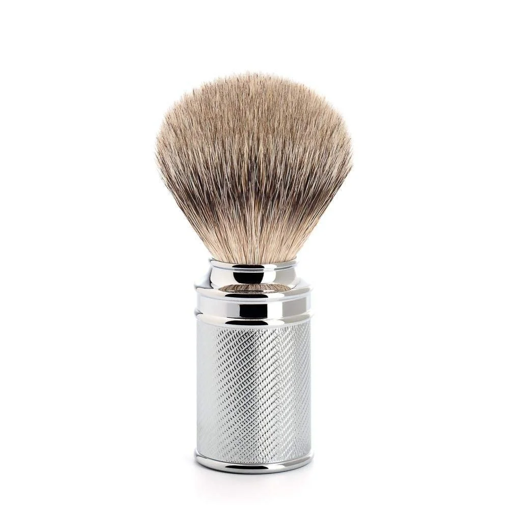 Набор для бритья MÜHLE Traditional Silver Tip Badger барсучий ворс открытый гребень хром, фото №3 Набор для бритья MÜHLE Traditional Silver Tip Badger барсучий ворс открытый гребень хром, фото №3