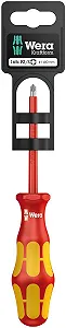 Ізольована викрутка Wera 165 i PZ/S VDE PlusMinus (Pozidriv/Slotted) № 80 1 шт. 05100021001 - Фото 1