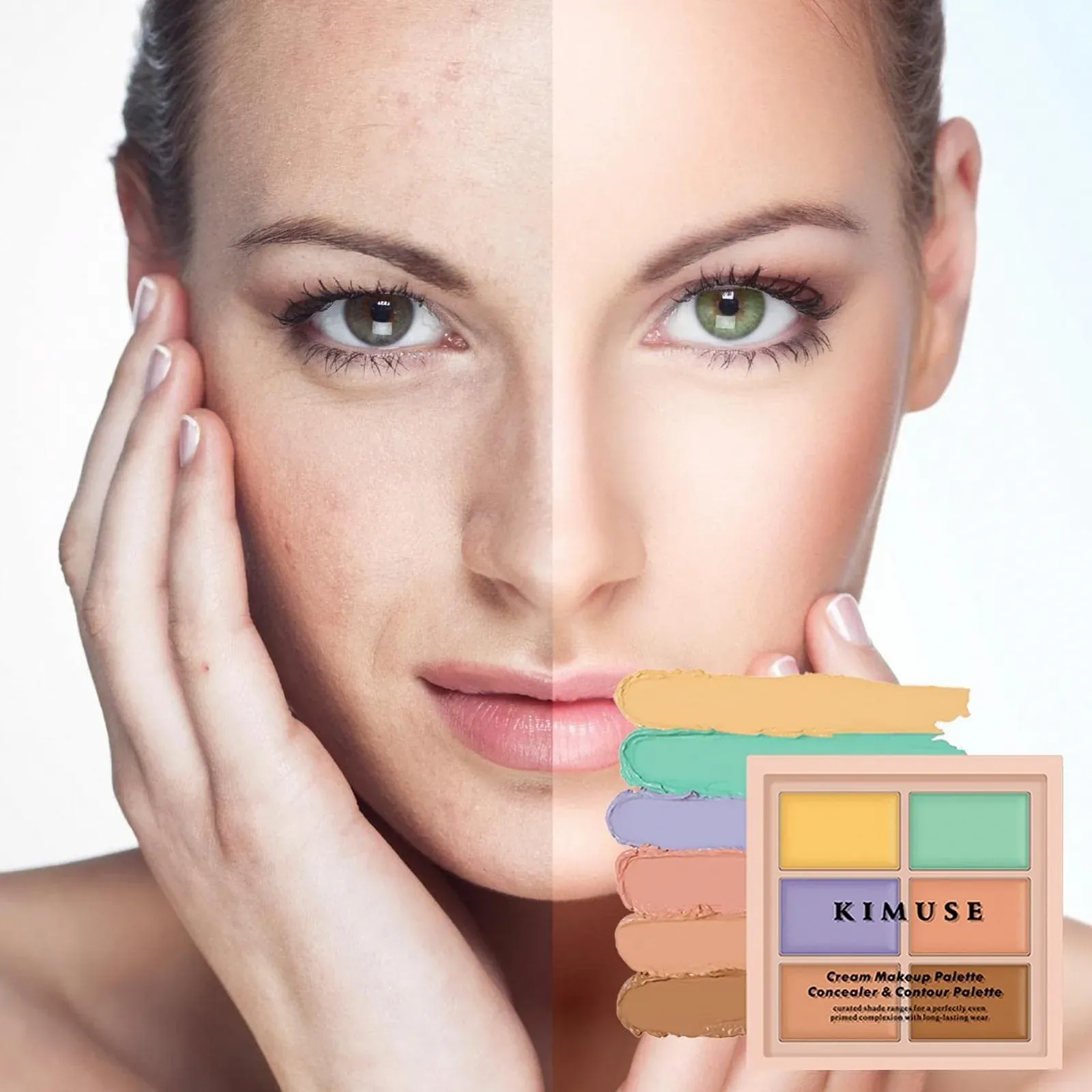 Палетка консилерів Generisch 6-кольорова кремова палетка для макіяжу для зрілої шкіри, фото №7