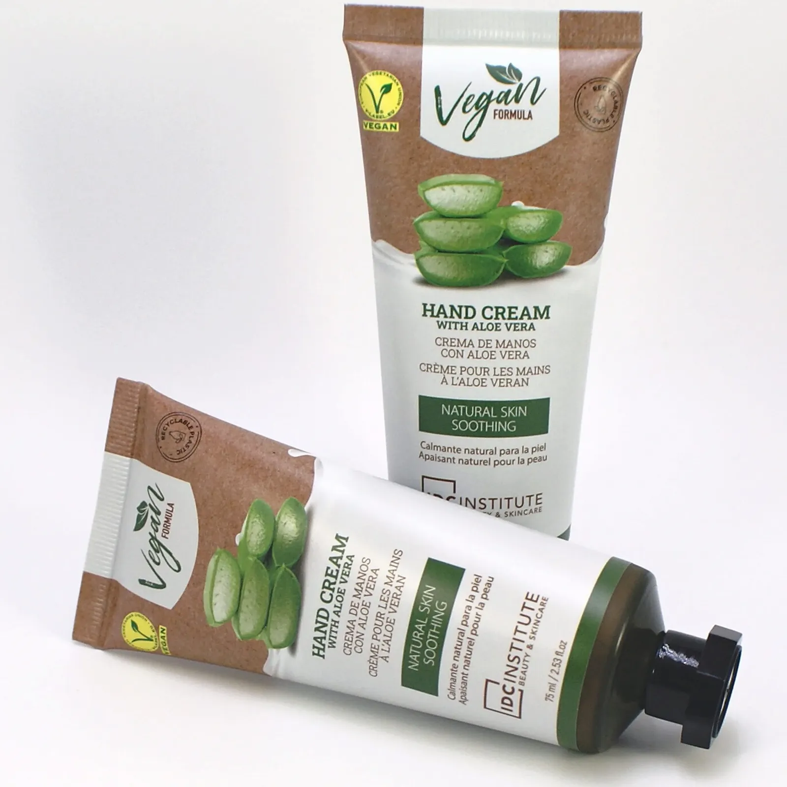 Крем для рук Vegan Aloe Vera Заспокійливий та захисний для чоловіків та жінок 2 тюбика по 75 мл, фото №9