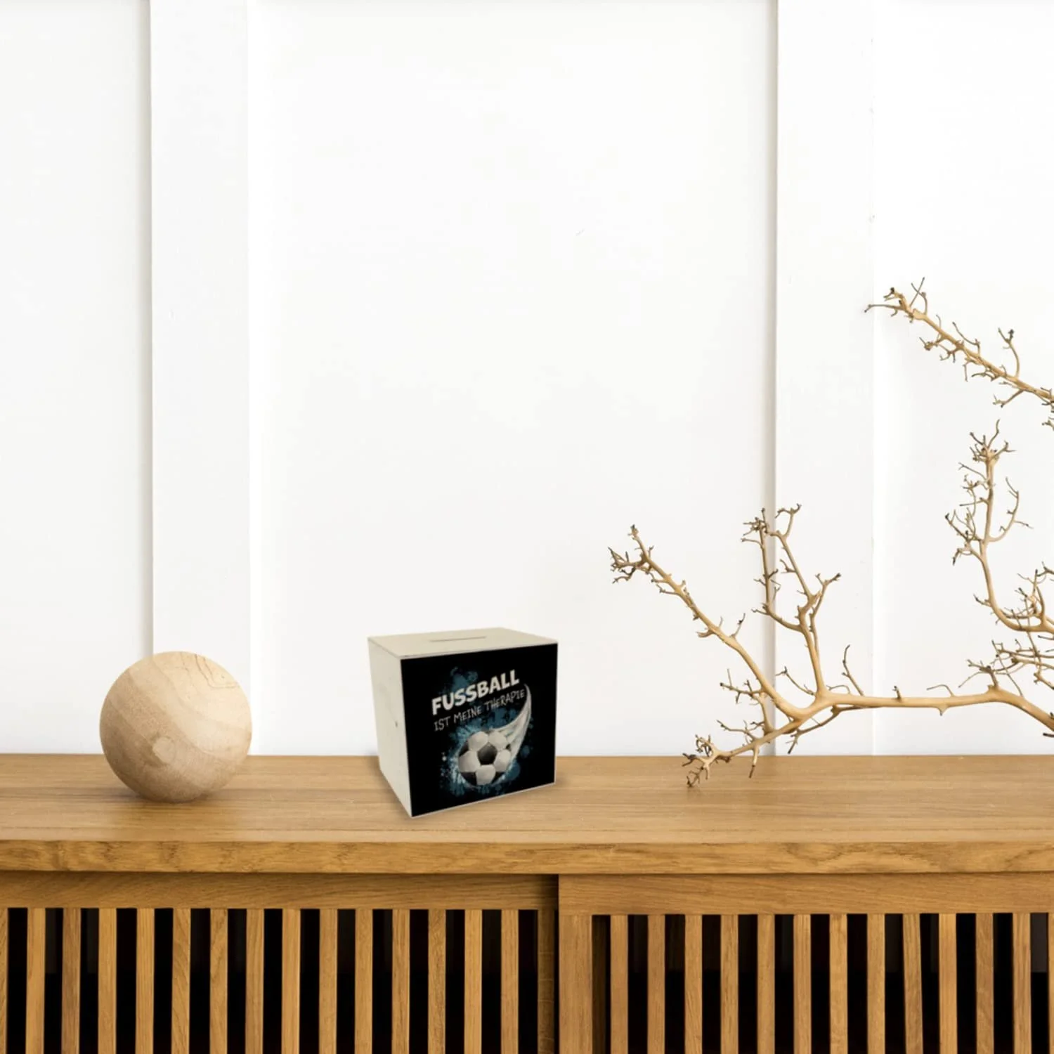 Скарбничка Football is my therapy Дерев'яна, фото №2