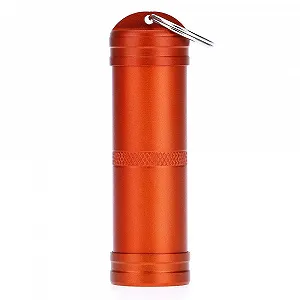 Міні-контейнер для таблеток SuperglockT, алюмінієвий, водонепроникний, помаранчевий - Фото 1