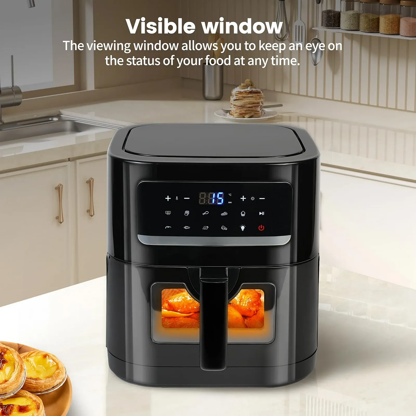 Мультипечь со смотровым окном, мини-печь, Dual Zone, Smart Touch, Sync Finish, 15 программ, фото №6