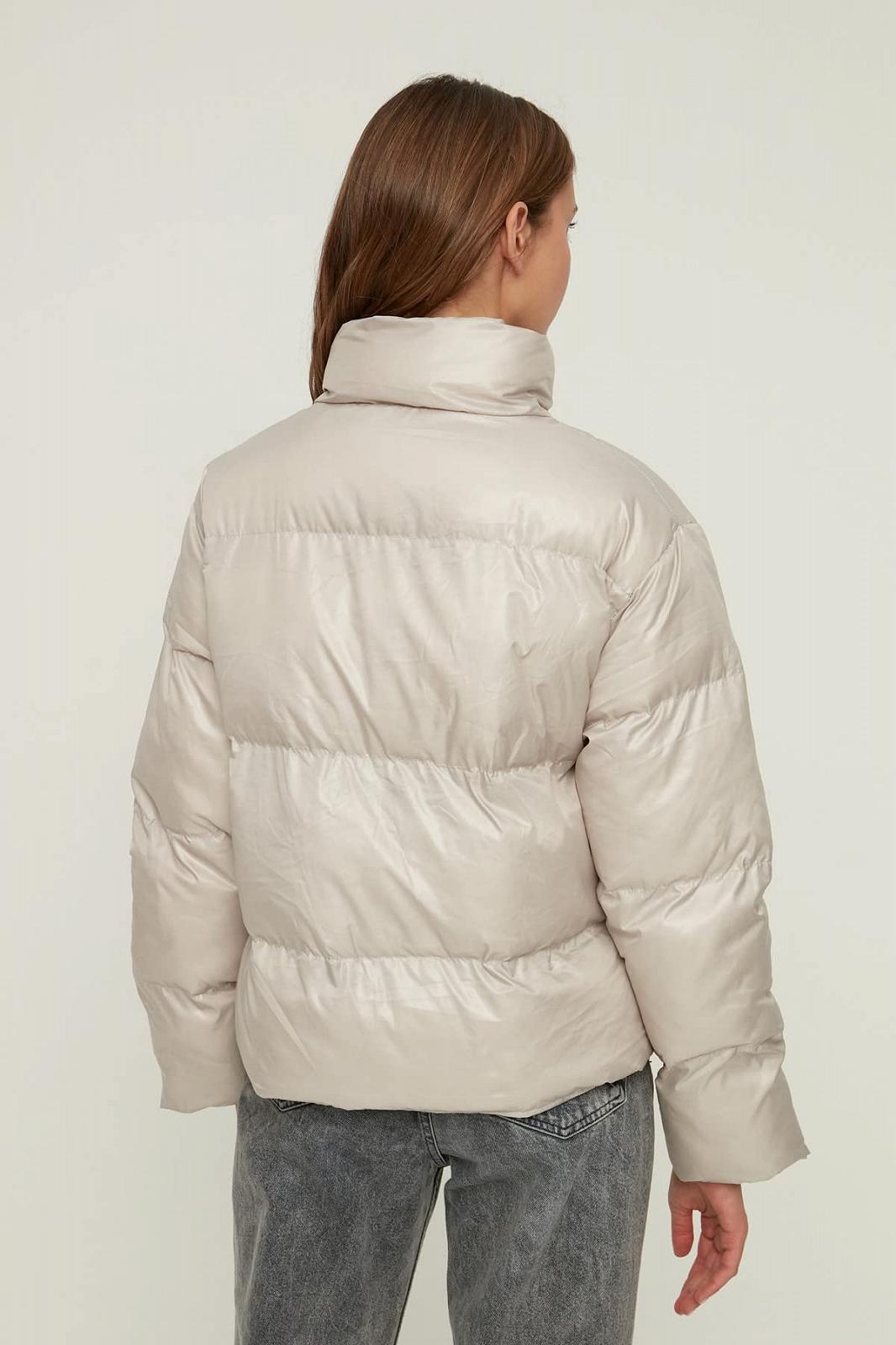 Пальто TRENDYOL Жіноче Кам'яне Зі спущеними плечима Об'ємне Надувне, фото №4 Пальто TRENDYOL Жіноче Кам'яне Зі спущеними плечима Об'ємне Надувне, фото №4