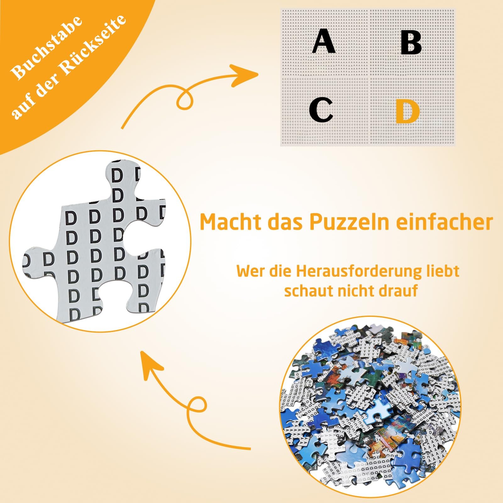 Пазли Bullglesup Shark Whale 1000 елементів 70 х 50 см з постером, фото №5