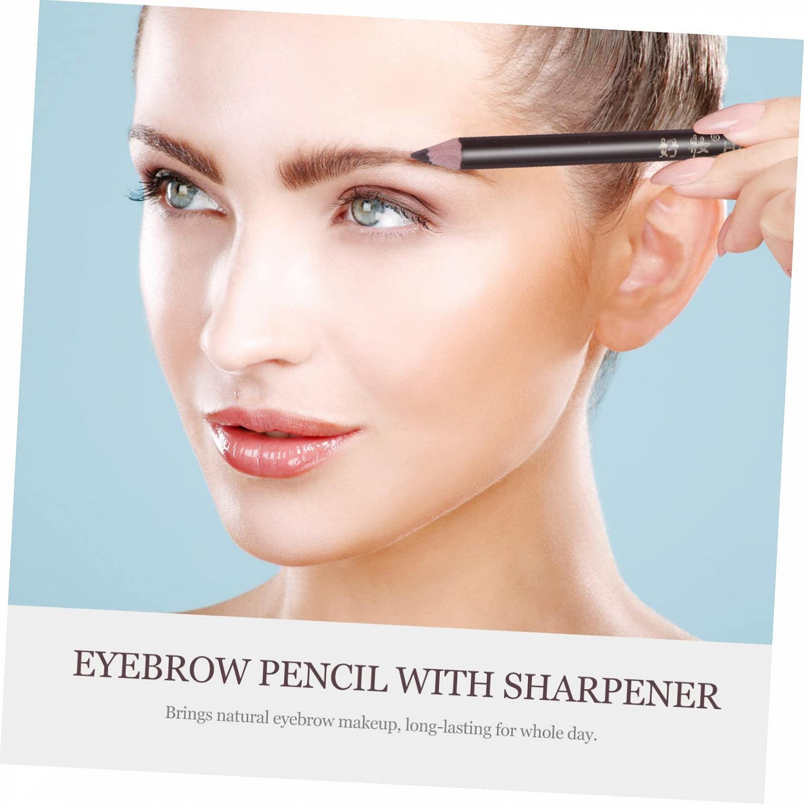 Олівець MERRYHAPY Sharpener Eyebrow Pencils Кавовий 8 шт., фото №5