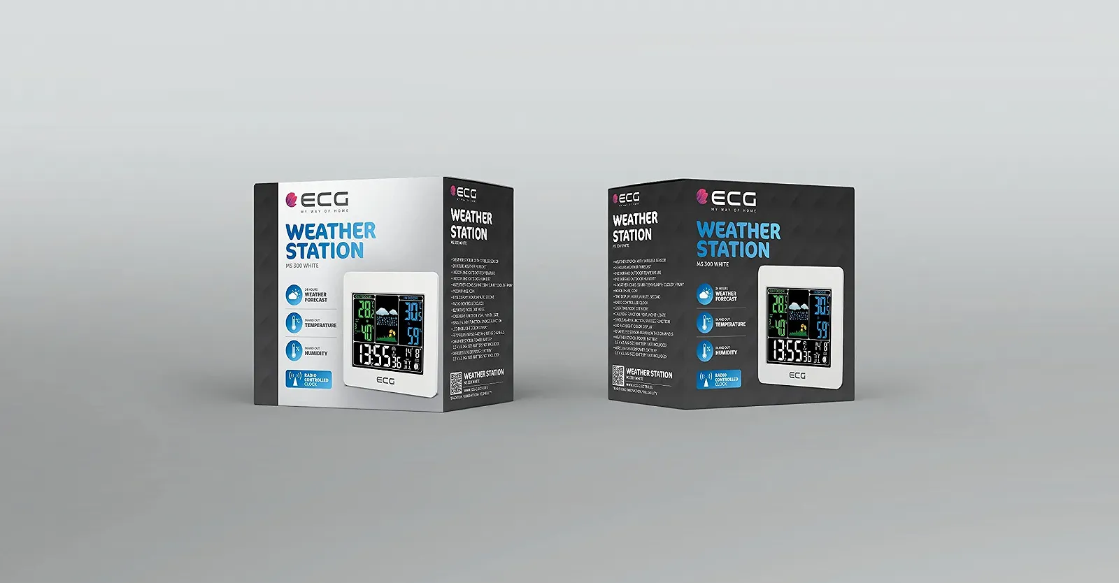 Мультифункциональная метеостанция ECG MS 300 Colour Display White, фото №8 Мультифункциональная метеостанция ECG MS 300 Colour Display White, фото №8