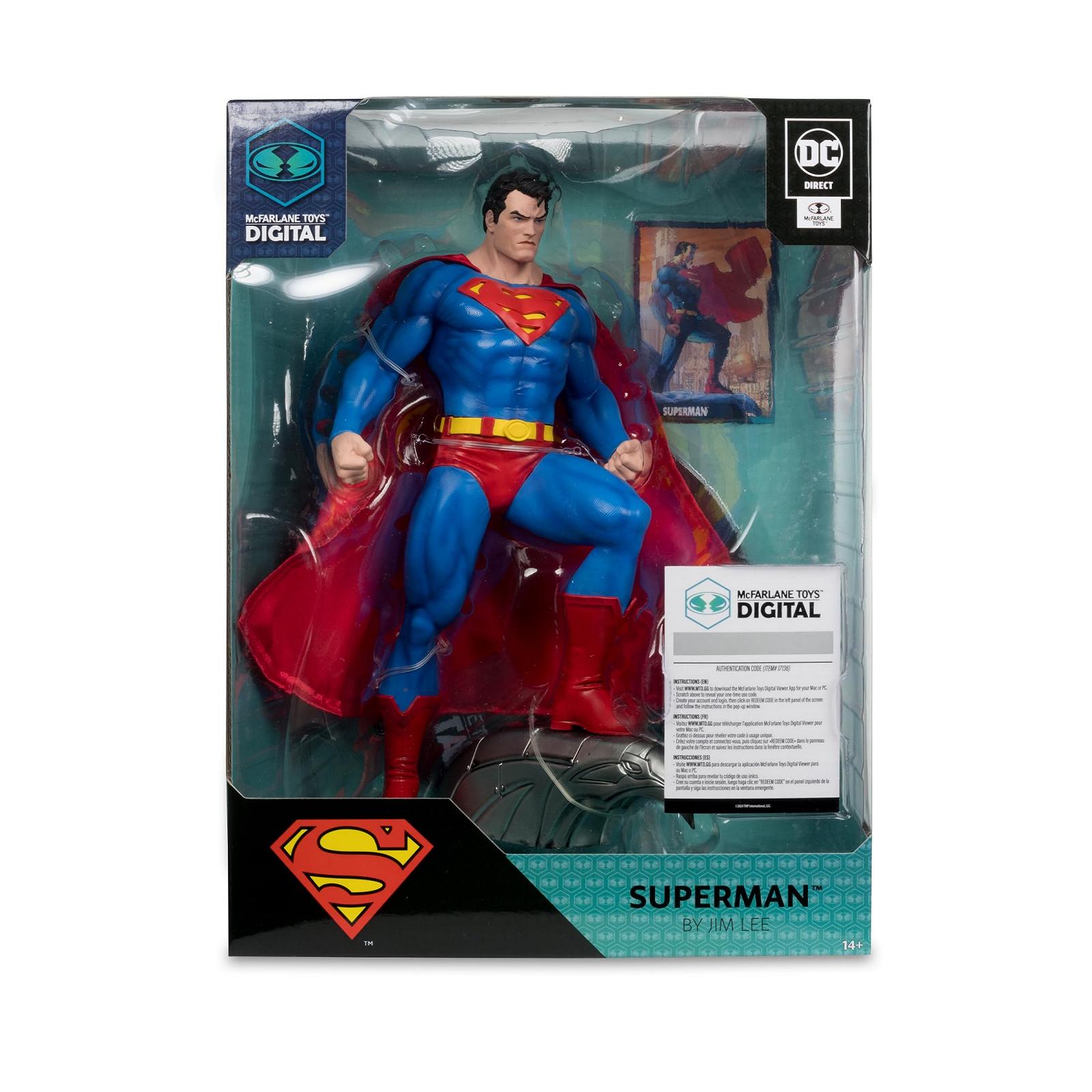 Статуя McFarlane DC Direct PVC 1/6 Супермен від Jim Lee Digital 25 см, фото №9