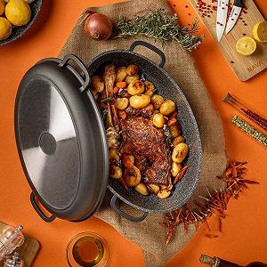 Гусятница NAVA Funtzio с гранитным покрытием 39,5 см 8 л synthetic.ua - Фото 1