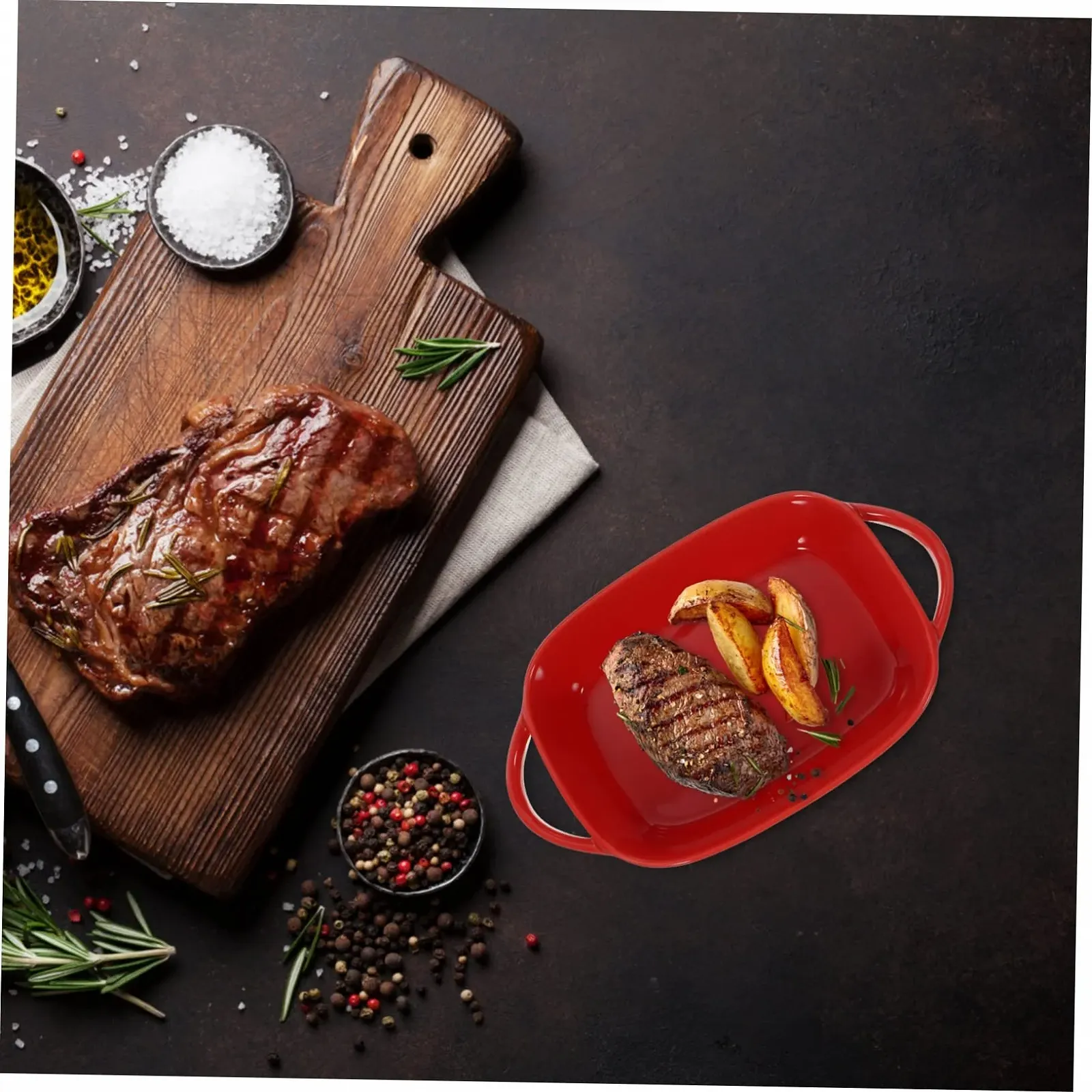 Керамічна форма для запікання овальна з ручками, фото №6 Керамічна форма для запікання овальна з ручками, фото №6