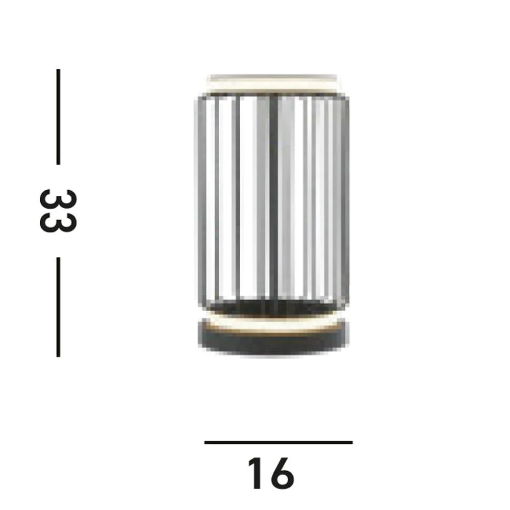 Настільна лампа LED Black Metal Чорний, фото №5