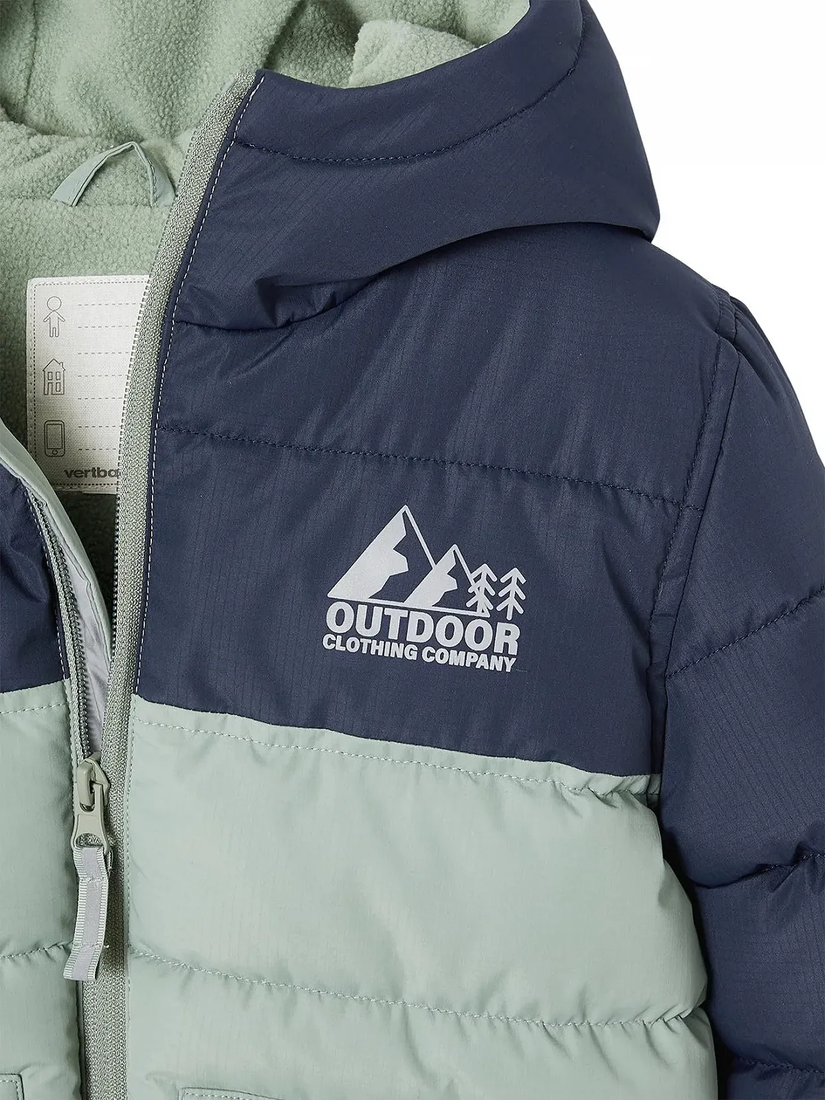 Флісова куртка для хлопчиків двоколірна з капюшоном на підкладці Vertbaudet, фото №3 Флісова куртка для хлопчиків двоколірна з капюшоном на підкладці Vertbaudet, фото №3