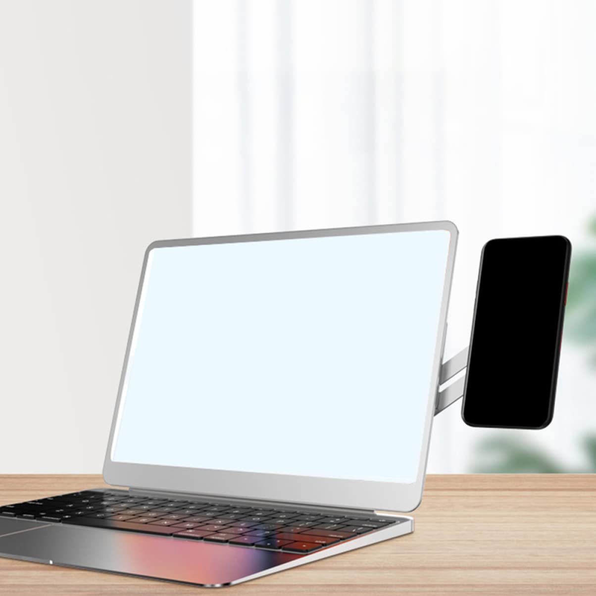 Магнитный Держатель для Телефона для Ноутбука Алюминиевый Сплав Компактный Складной для Офиса и Смартфона, фото №5